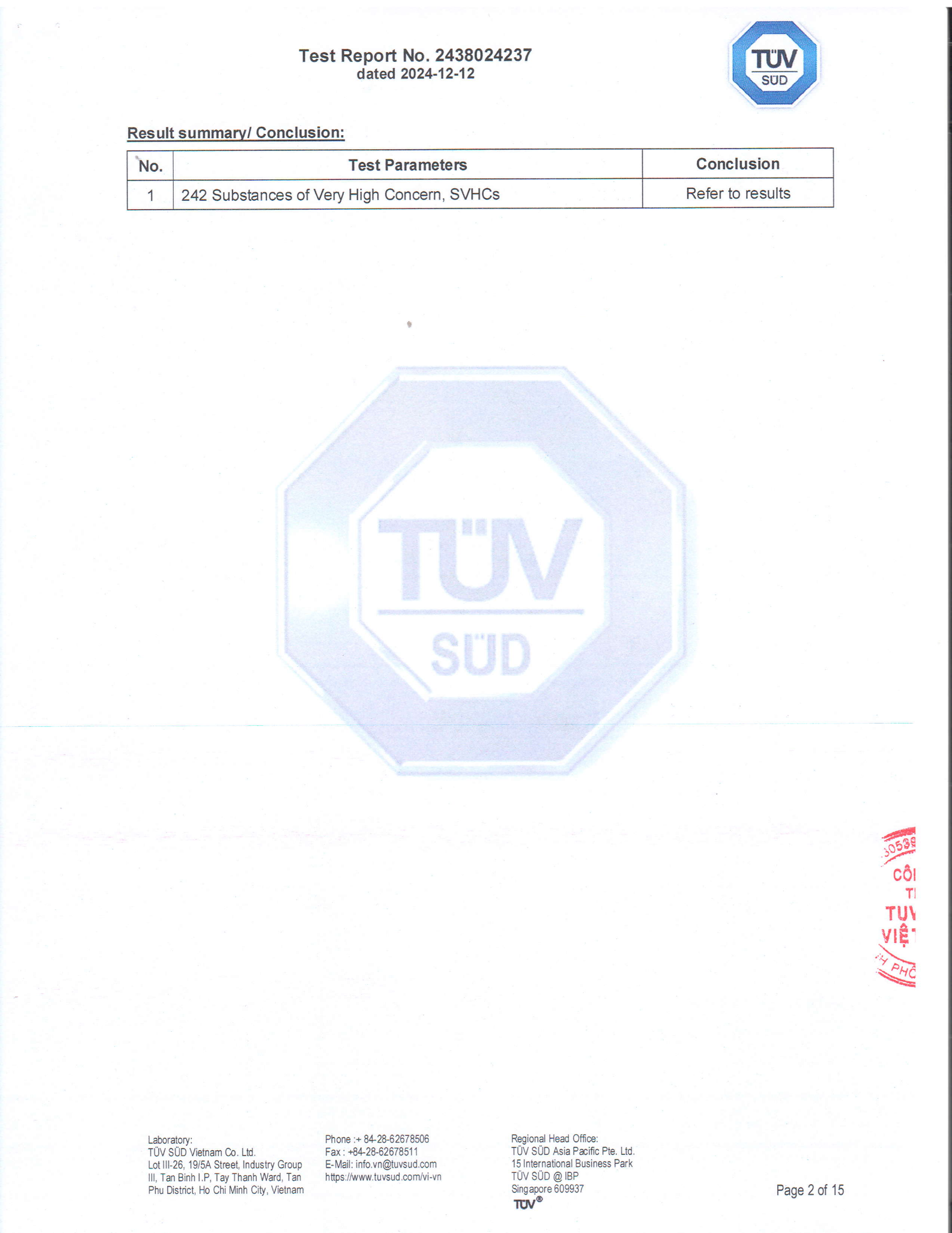Certifications tuv page 2